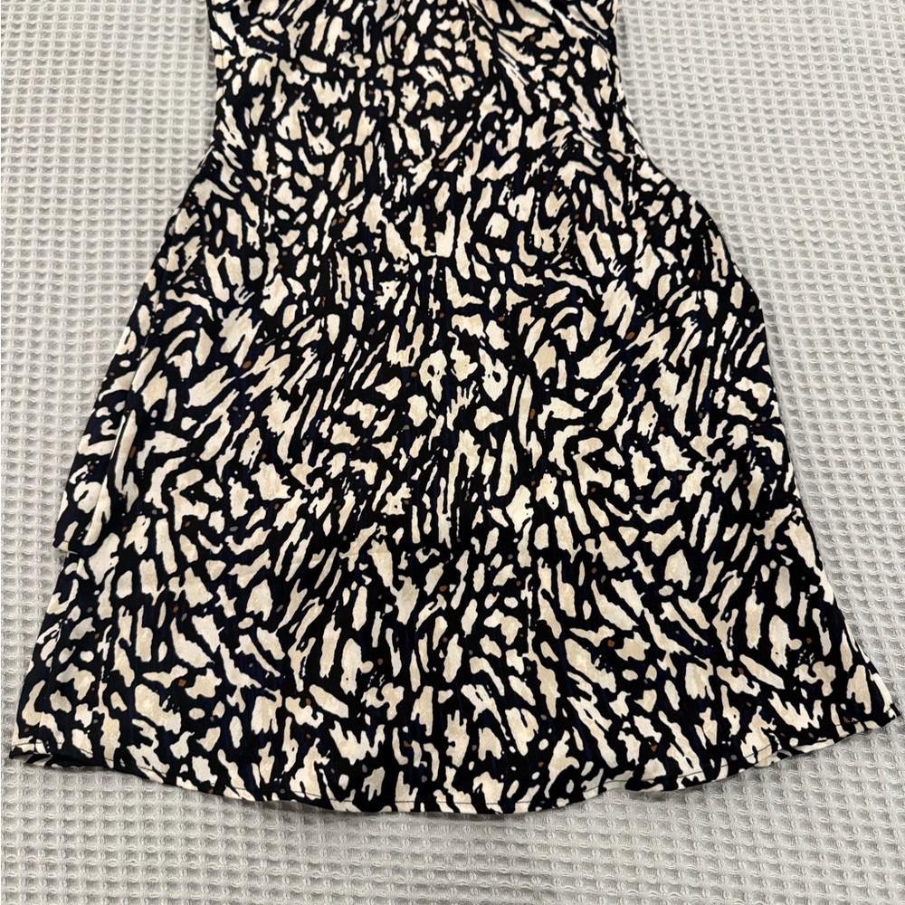 NIC+ZOE Black and Cream Abstract Blouse